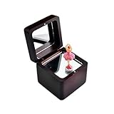SUNESA Spieluhr Klassische Ballerina-Spieldose, Mini-Spieldose (Walnussfarbe) Musikbox