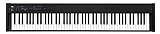 Korg D1 BK Digital Piano (ideal für die Bühne oder Zuhause, mit Dämpfungspedal und Notenpult) Schwarz
