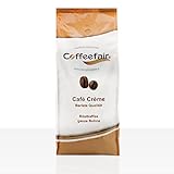 Coffeefair Cafe Creme Kaffee-Bohnen in Barista Qualität 8 x 1kg Karton für Kaffeevollautomaten, Mischbohne für Kaffee oder Espresso verwendbar, schonende Trommelröstung, perfekte Mischung aus Arabica und Robusta, elegant vollmundig