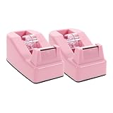 SEWACC 2 Stück Teiliges Kleines Klebebandabroller Stabiler Tisch Klebebandspender Pastellfarbener Handlicher Tape Cutter für Büro Schule Zuhause und Hautfreundlich und Praktisch
