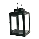 TOBBOMEY Retro Windlicht Kerzenhalter aus Hitze Verschleißfestem Material Einzigartiger Dekorativer Lampion für Garten Terrasse und Party Stilvolle Atmosphärische Laterne für Drinnen und