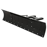 Gecheer Schneeschild für Gabelstapler Schneepflug Schnee Räumschild mit 3 Winkeln Einstellbar 200x48 cm Schwarz