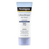 Neutrogena Ultra-Sheer Dry-Touch-Sonnenschutzmittel, SPF 70, 88 ml - Sonnenschutz