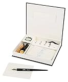 Kalligraphie Set 30-teilig Holz Federhalter mit 5 Federn und Tinte