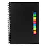 Löschbares, Wiederverwendbares Spiralnotizbuch mit APP-Konnektivität, Schwarze Linierte und Gepunktete Seiten, 180 X 255 Mm, für Studenten und Profis