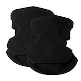2 Stück Damen Herren Winter Loop Schal Weichem Fleece Halswärmer Halstuch Winddicht Ski Maske Schlauchschal Warmer für Fahrrad Motorrad Skifahren