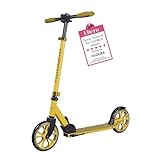 HUDORA Scooter Up 200 - Geräuscharmer Aluminium-Roller für bis zu 100kg - Höhenverstellbarer & zusammenklappbarer Tretroller - Ruckelfreier Kick-Scooter für Kinder/Jugendliche & Erwachsene