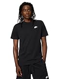 Nike Herren T-Shirt Sportswear Club, Black/White, M, AR4997-013