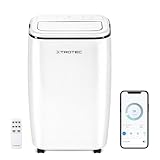 TROTEC mobile Klimaanlage PAC 3501 S WiFi – 3-in-1 Kühlung, Ventilation, Entfeuchtung – 3,5 kW, 12.000 BTU/h, 3 Ventilationsstufen, Fernbedienung, Timer, Nachmodus