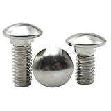 AYYSSM DIN603 5 Teile/los M3 M4 M5 M6 M8 M10 M12 10-30mm Länge Schlossschraube 304 Edelstahl Rundkopf Vierkantschraube(10mm,M4 x5pcs)
