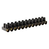 Zenitech - 12 Anschlussleisten 10mm² Querschnitt - Kompatibel mit Kabeln von 4mm² bis 25mm² - Einfache Installation und Kompaktes Design - Hohe Leitfähigkeit und Sicherheit - Schwarz