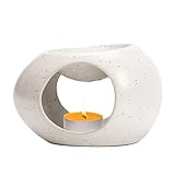 Duftlampe Aus Keramik Für Teelicht, Aromalampe Für Aromas Duft Öl, Ölbrenner Teelichthalter Für Innen Und Außen, Kerzen Duftlampen Aromalampen Duftdiffusor Für Meditation, Spa, Yoga