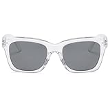 ABETOS Lesebrille Getönt Damen Herren Sonnenlesebrille Rechteckige Retro Lesehilfe mit Sonnenschutz Sonnenbrille mit sehstärke 0.0+ 1.0+ 1.5+ 2.0+ 2.5+ 3.0+, Durchsichtig+2.0