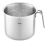 Fissler Original-Profi Collection / Edelstahl-Milchtopf (2,6 L, Ø 16 cm) Kochtopf mit Schüttrand und Innenskalierung - Induktion