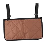 Parliky 1Stk Rollstuhltasche Rollstuhl Tasche Rollstuhl zubehör Seitentasche für Rollstuhl Armlehnentasche für Rollstuhl Wandertasche Aufbewahrungstasche Seitentasche mit Mehreren Taschen