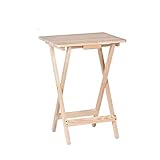 Mr. Gadget's Solutions Klapptisch Snacktisch Laptoptisch aus Naturholz Idealer Tisch für Tee Kaffee Beistelltisch Sofatisch Outdoor Campingtisch