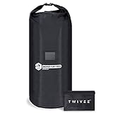 TWIVEE - 2 in 1 Rucksack Schutzhülle und Regenschutz - Flight Cover für Backpack - Flugzeug - Überzug in Flexibler Größe - 60 bis 110 Liter Volumen einstellbar - Ideal für Reiserucksack