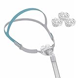 Universal Nasenkissen, Rahmenersatz mit 3 Nasenkissenpolstern, Schlauch, Elastischem Kopfband, Silikon Wiederverwendung unter der Nase Kissen Ersatz Kit