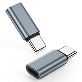 Zacenei Lightning auf USB C Adapter 2Stück,USB C auf Lightning Adapter für 17/16 Pro/17 Pro Max/16 Plus/ 15/Galaxy S24/S23, i Pad,Type C Charger Connector Cable,Nicht für Audio/OTG/Kopfhörer