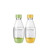 SodaStream Kunststofflasche |0,5L |BPA-frei|grün & gelb |2er-Pack