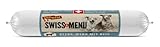 DeliBest Swiss MENU Pferd-Menu mit Reis I Nassfutter für Hunde aus 100% frischem Pferdefleisch I glutenfrei & ohne andere Zusätze I hochwertiges Hundefutter Adult I 200 g Hundewurst