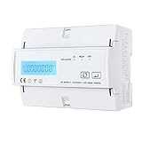 Tlily WiFi 3-Phasen-Bidirektionaler Energiezähler WiFi-Energiezähler KWh-Leistungsmonitor Wattmeter Tuya-App Fernein-/Ausschalten 3X110/190V 230/400VAC