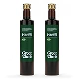 GreatVita Bio Hanföl, 100% rein & kaltgepresst, 2x (500 ml) Hanfsamenöl