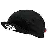 100% Unisex Fahrradkappe Exceeda, Solid Schwarz, HU-CAP-9150