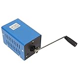 Weikeya Kurbelgeneratoren Natürlicher Handkurbelgenerator, Kurbelgenerator Kurbelgenerator Handkurbel-Generator Notstromversorgung 20W 2000RPM Metall hergestellt