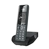 Gigaset Comfort 520 - Schnurloses DECT-Telefon - Elegantes Design, Brilliante Audioqualität auch beim Freisprechen, Komfort Anrufschutz, Adressbuch mit 200 Kontakten, titan-schwarz [Deutsche Version]