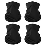 GUTERTOP 4 Stück Multifunktionstuch Halstuch Motorrad Herren, Schlauchschal Motorrad, Loop Schal für Motorrad Wandern Radfahren Laufen