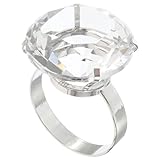 Supvox GroßEr Diamantring Deko Zur Hochzeit Kristall Ring Prop Aus Glas Und Legierung FüR Hochzeitsdekorationen Und Verlobungsfotos