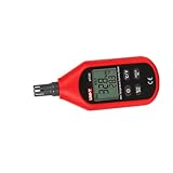 FUNOMOCYA Mini Hygrometer LCD Thermometer für Präzise Temperatur und Luftfeuchtigkeitsmessung Tragbares Hygrometer mit Hintergrundbeleuchtung und Schutzabdeckung für Innenräume