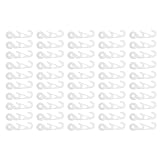 FIXOSHEE Verstellbare Maskenbandverlängerung mit Haken Ohrschlaufen Verlängerung für Stoffmasken Druckentlastung 50 Stück Weiß Unisex für Männer Frauen