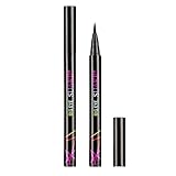 Schwarzer, schnell trocknend, wasserfest, schweißfest, ohne zu verschmieren, 1,5 ml Effect Liner, Hochpigmentierter schwarzer für einen dicken dünnen Lidstrich (Black, One Size)