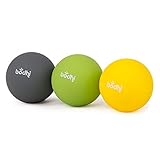 Bodhi Faszien Set: 3er Massageball Set | Flexibles Faszienball-Set zur Selbstmassage | Massagebälle für den ganzen Körper | 6,5 cm Durchmesser