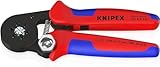 KNIPEX Selbsteinstellende Crimpzange für Aderendhülsen mit Seiteneinführung brüniert mit Mehrkomponenten-Hüllen 180 mm, 97 53 14