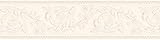 A.S. Création Bordüre - Papierbordüre in erhabener Barockoptik in Beige und Creme - auf 5,00 m x 0,13 m je Rolle