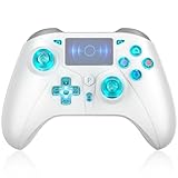 TURPOW Wireless Controller for PS4 LED, Dual Motor Vibration 6-Axis Sensor with LED RGB, für PS-3/PS-4/Slim/Pro/PC/S-witch