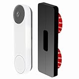 SLIM universelle Selbsthaftende Halterung kompatibel mit Video Doorbell Aosu, Arlo, Blink, Eufy, Nest, Netamo, Reolink, Tapo, Wyze Videotürklingel Akku / Kabel WLAN ohne Bohren, einfache Installation