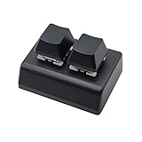 CVZQTE Programmierung Makro Tastatur RGB 2 Tasten Kopieren Mini Taste Wireless Macropad Gaming Tastatur Mechanische Makro Tastatur 2 Tasten Mechanische Tastatur Programmierbar Mini Tastatur RGB Typ-C