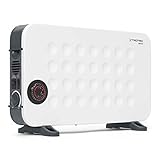 TROTEC Heizkörper elektro TCH 26 E – Heizleistung 750 W / 1250 W / 2000 W – Konvektor mobil, weiß