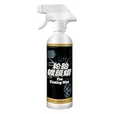 Hiemible Fahrzeugreifen Glanz - 500ml Reifen Fleckenentfernung | Auto Reifen Pflegespray | Für PKW Wohnmobile SUV Auto Detailer Autoliebhaber Flottenmanager Fahrzeugpräsentation Wartung Vorbereitung