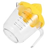 LOLIPPYY Manuelle Zitronenpresse mit Griff Robuster Saftpresse für Zitronen Limetten Orangen Langlebiger Hand entsafter Einfach zu Bedienen für Küche und Obstpressen