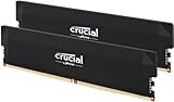 Crucial Pro DDR5 RAM 32GB Kit (2x16GB) 6000MHz CL36, Overclocking Gaming, Intel XMP 3.0 / AMD EXPO, PC Computer Arbeitsspeicher 32GB DDR5, Schwarz - CP2K16G60C36U5B