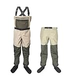 CYMMIYT Wathose Wasserdicht Fliegen Angeln Wathosen Atmungsaktive Waten Hosen Angeln Jagd Kleidung Brust Overalls Männer Frauen Neopren Socken Kleidung für Männer und Frauen(STYLE2 3XL)