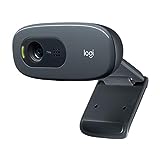 Logitech C270 Webcam, HD 720p, 60° Sichtfeld, Fester Fokus, Belichtungskorrektur, USB-Anschluss, Rauschunterdrückung, Universalhalterung, Für Skype, FaceTime, Hangouts, etc. - Schwarz