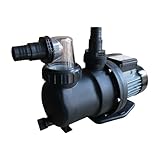 AquaForte SP-550A Schwimmbadpumpe, 550 Watt, 9.5 m3 pro Stunde, Maximale Förderhöhe 11 Meter, für Aufstellbecken bis 28 m3, mit 1.5 Meter Kabel, für Süß- und Salzwasser