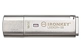 Kingston IronKey Locker+ 50 USB Stick XTS-AES-Verschlüsselung für Datenschutz mit automatischer USBtoCloud Sicherung-IKLP50/16GB