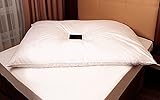 Mayaadi Premium Ballonbett extra warm 135x200 cm - 2400g Bettdecke, 50% Daunen 50% Federn - 100% natürliche Baumwolle - Made in Europe - geeignet für Allergiker - MA58